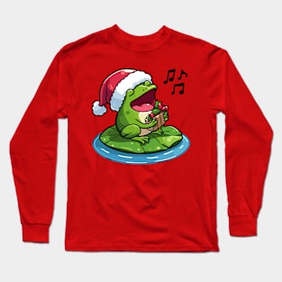 Christmas Carol frog Long Sleeve T-Shirt